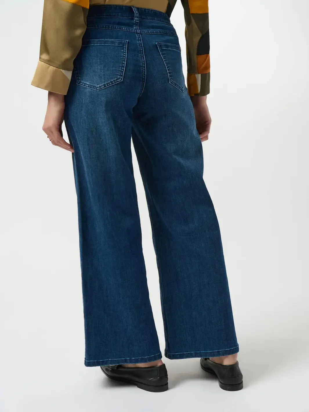 Joseph Ribkoff Wide-leg Jeans In Denim Blue 251968F25 - Image 3