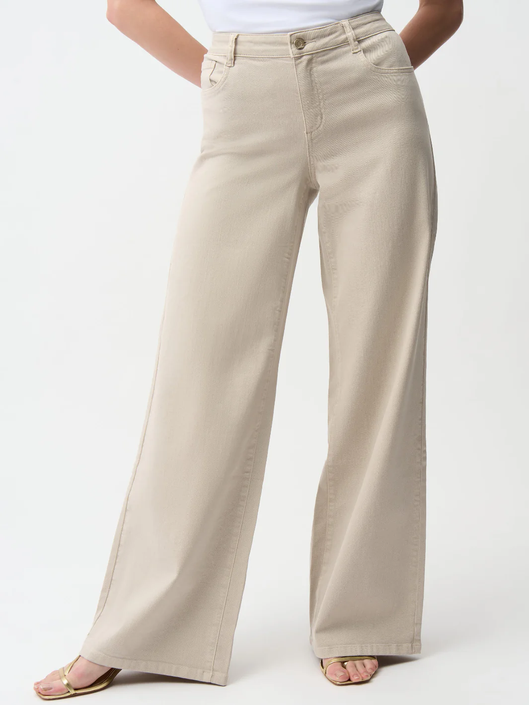 Joseph Ribkoff Wide-leg Jeans In Moonstone 261989 - Image 2
