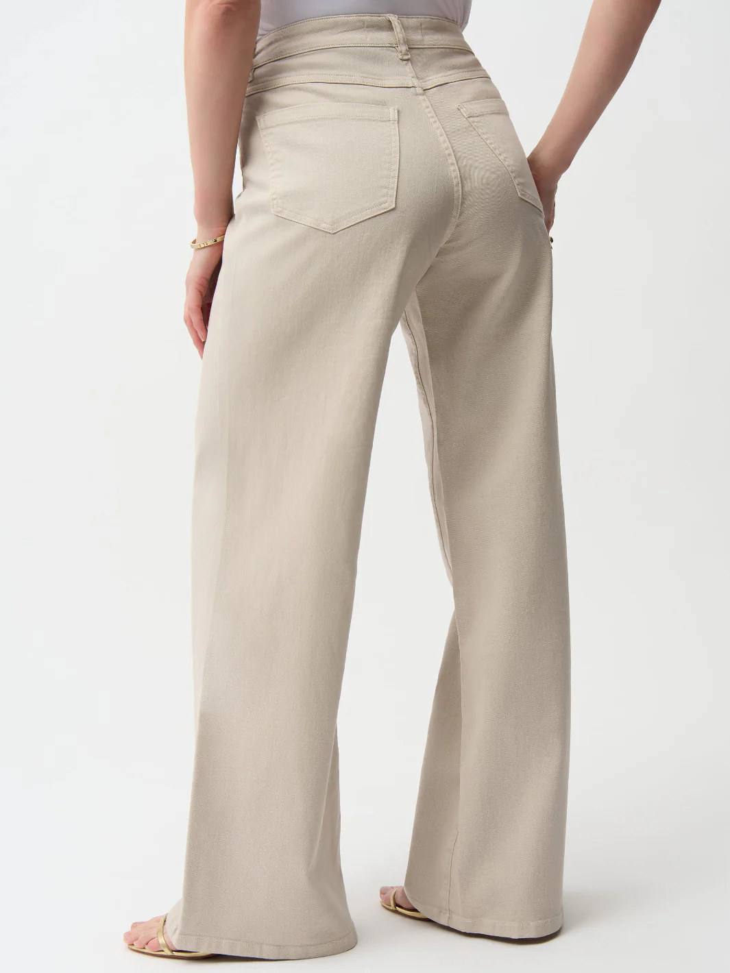 Joseph Ribkoff Wide-leg Jeans In Moonstone 261989 - Image 3