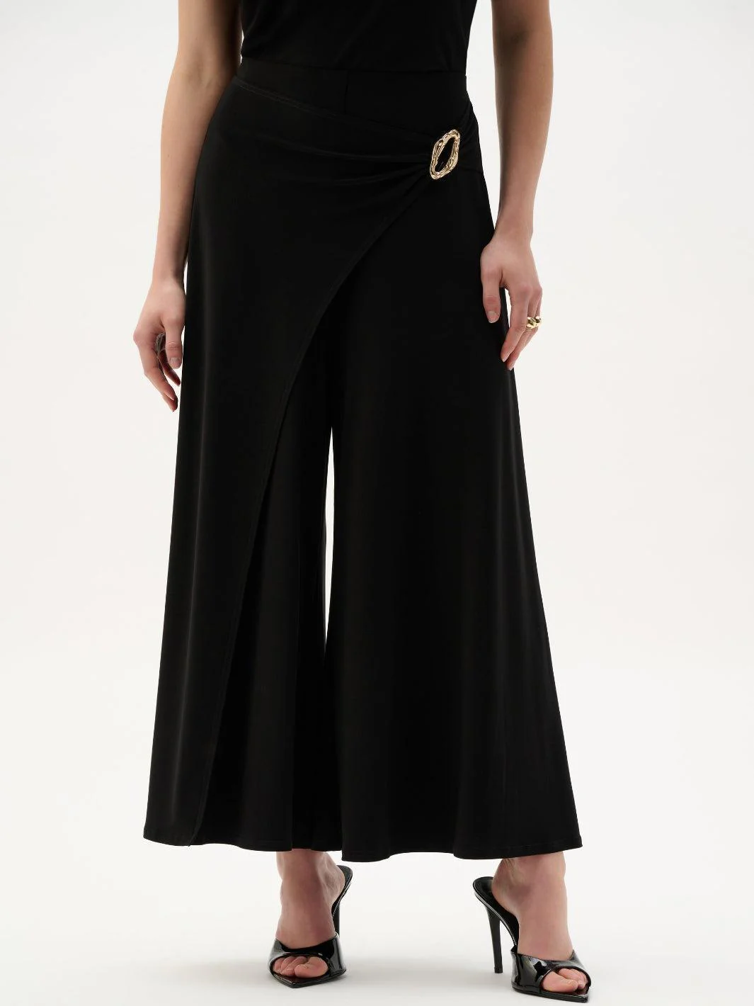Joseph Ribkoff Wide-leg Trousers In Black 262150 - Image 2