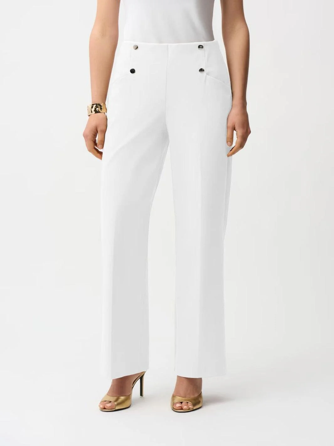 Joseph Ribkoff Wide-leg Trousers In White 261040 - Image 2