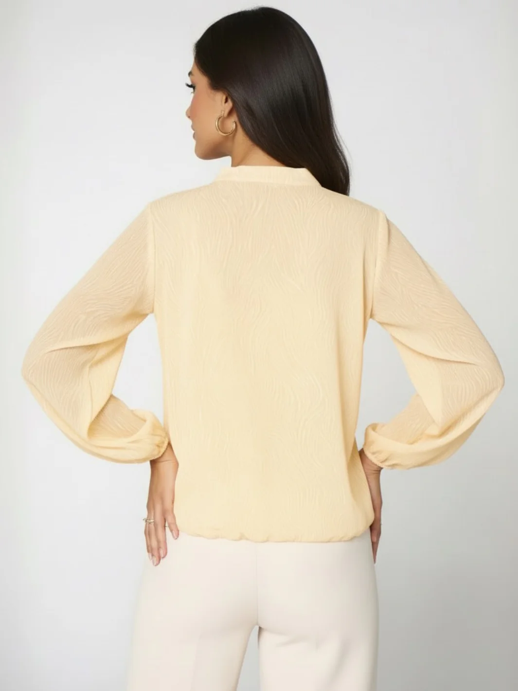 Kate & Pippa Bella Band Top In Lemon Print - Image 5