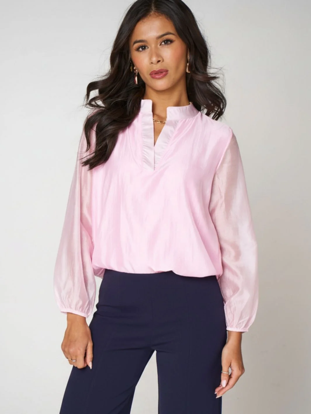 Kate & Pippa Bella Band Top In Light Pink