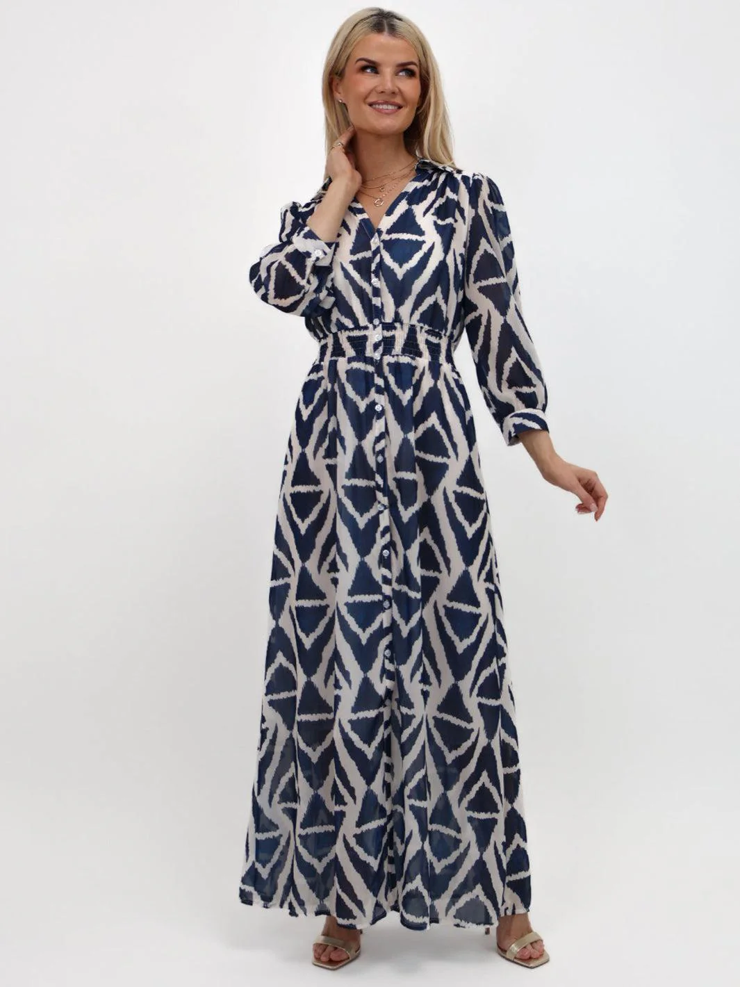 Kate & Pippa Carrie Dress In Navy - Image 2