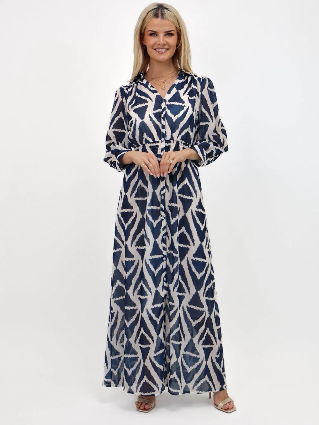 Kate & Pippa Carrie Dress In Navy - Image 3