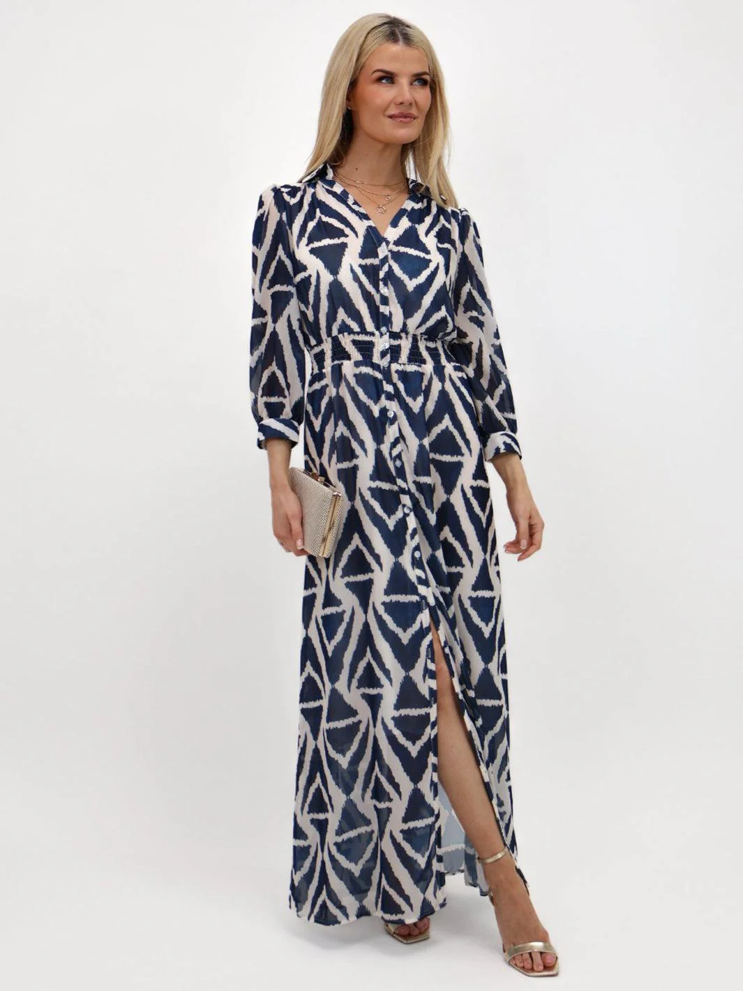 Kate & Pippa Carrie Dress In Navy - Image 4