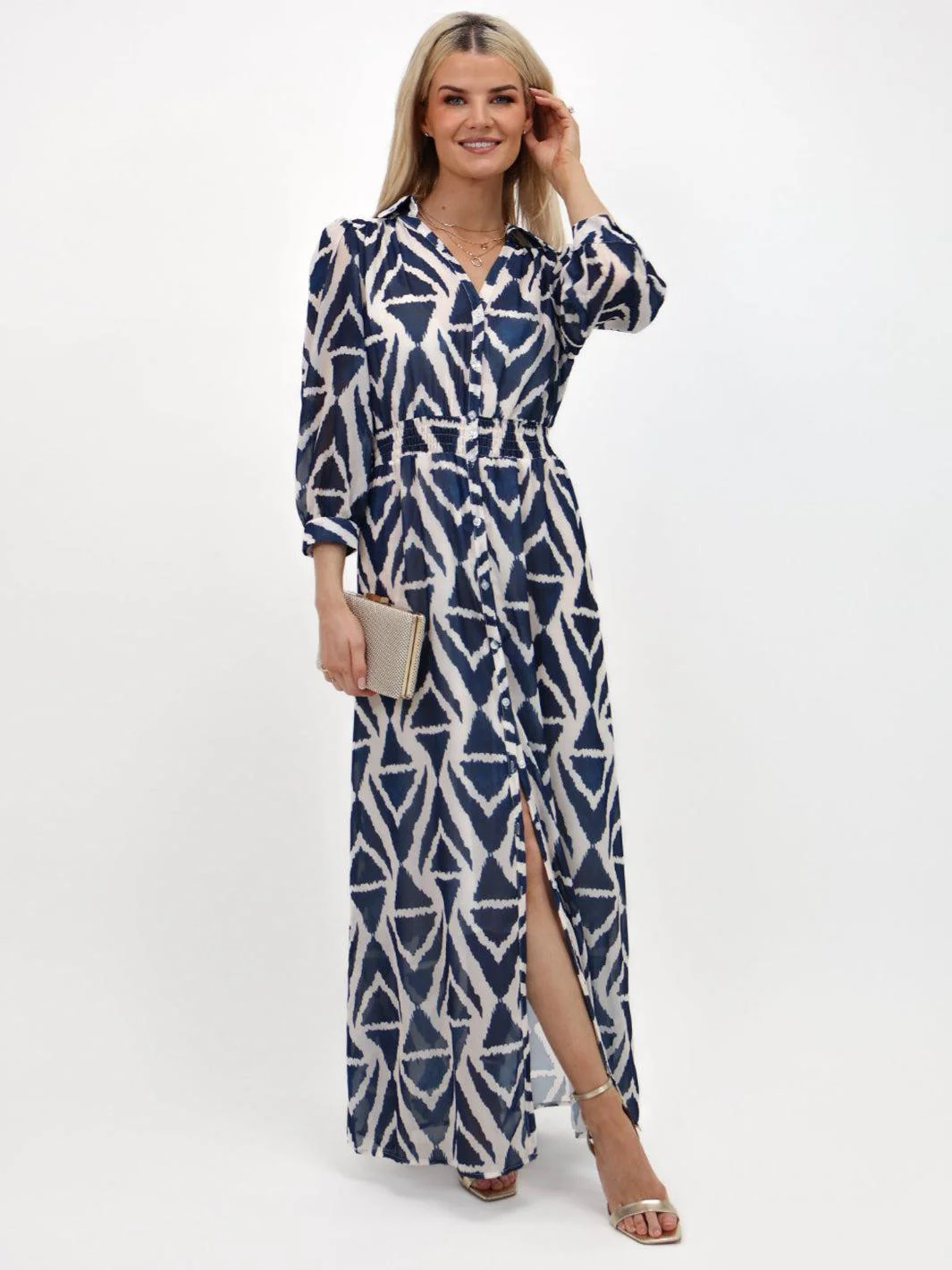 Kate & Pippa Carrie Dress In Navy - Image 5