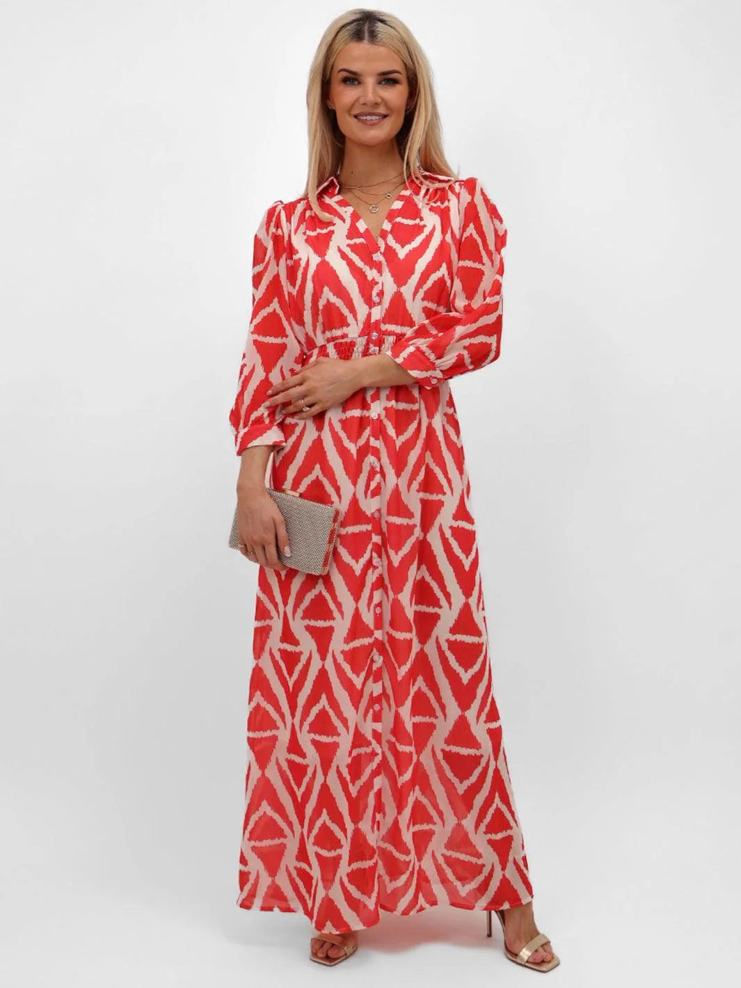 Kate & Pippa Carrie Dress In Orange - Image 3