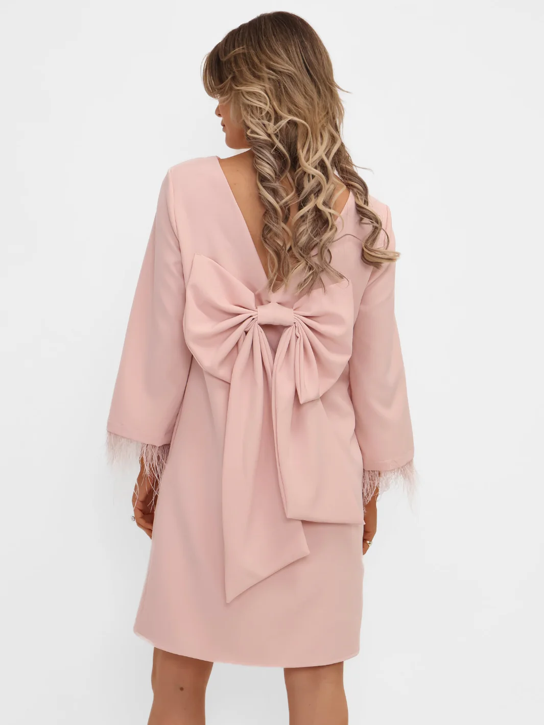Kate & Pippa Dakota Mini Shift Dress In Pale Pink - Image 5