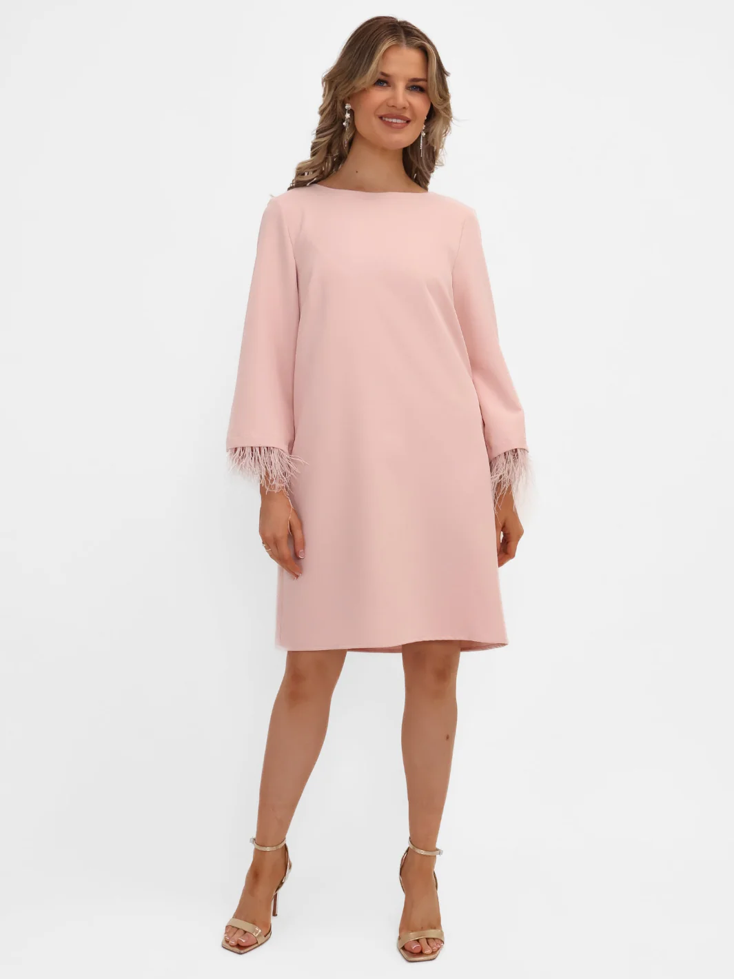 Kate & Pippa Dakota Mini Shift Dress In Pale Pink - Image 7