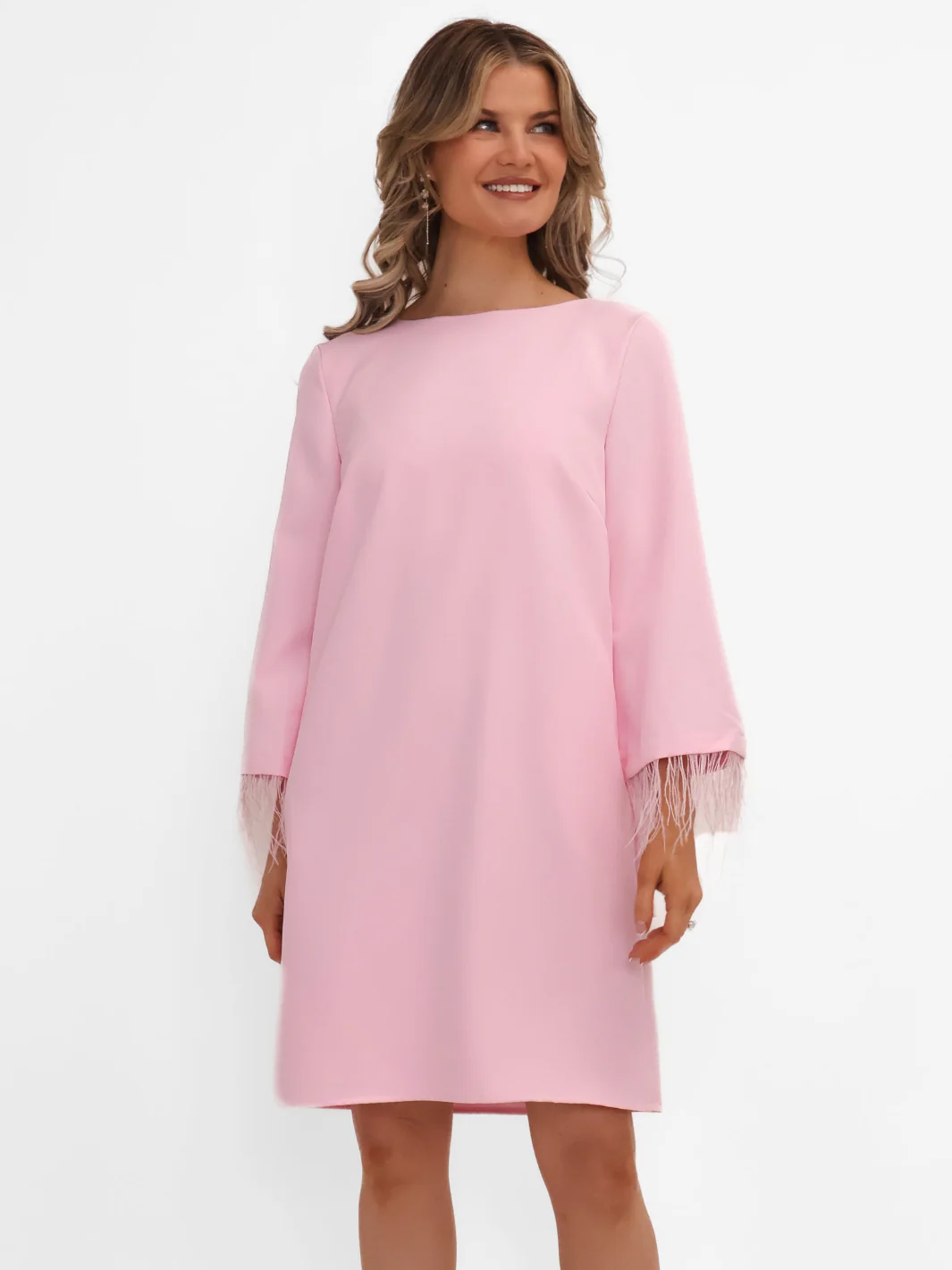 Kate & Pippa Dakota Mini Shift Dress In Pink - Image 4
