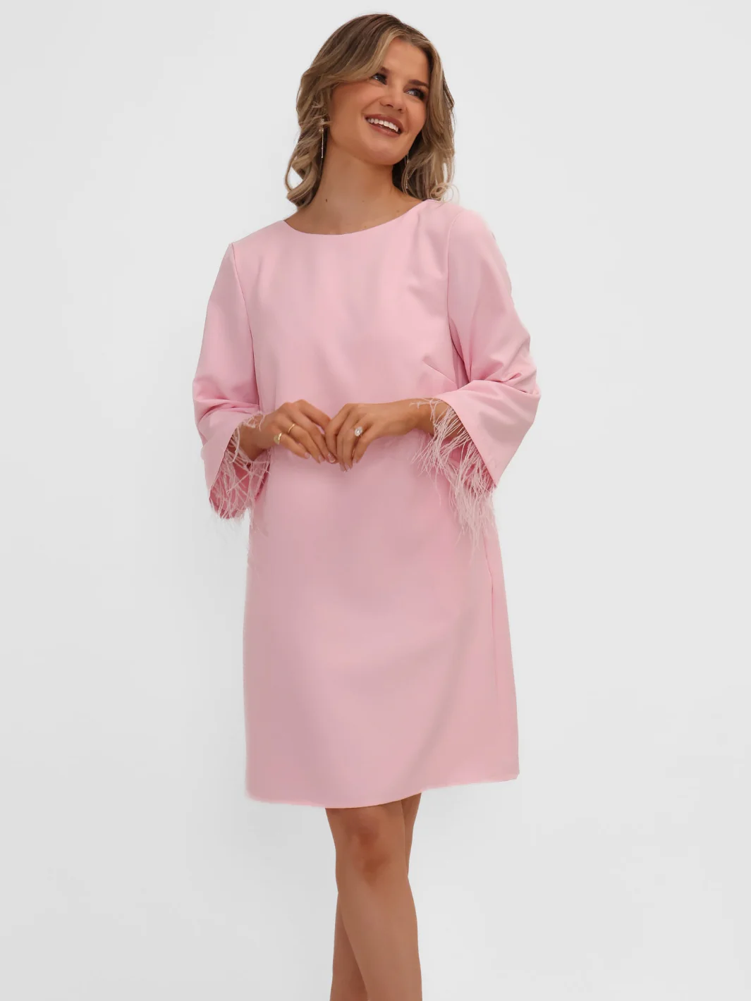 Kate & Pippa Dakota Mini Shift Dress In Pink - Image 6