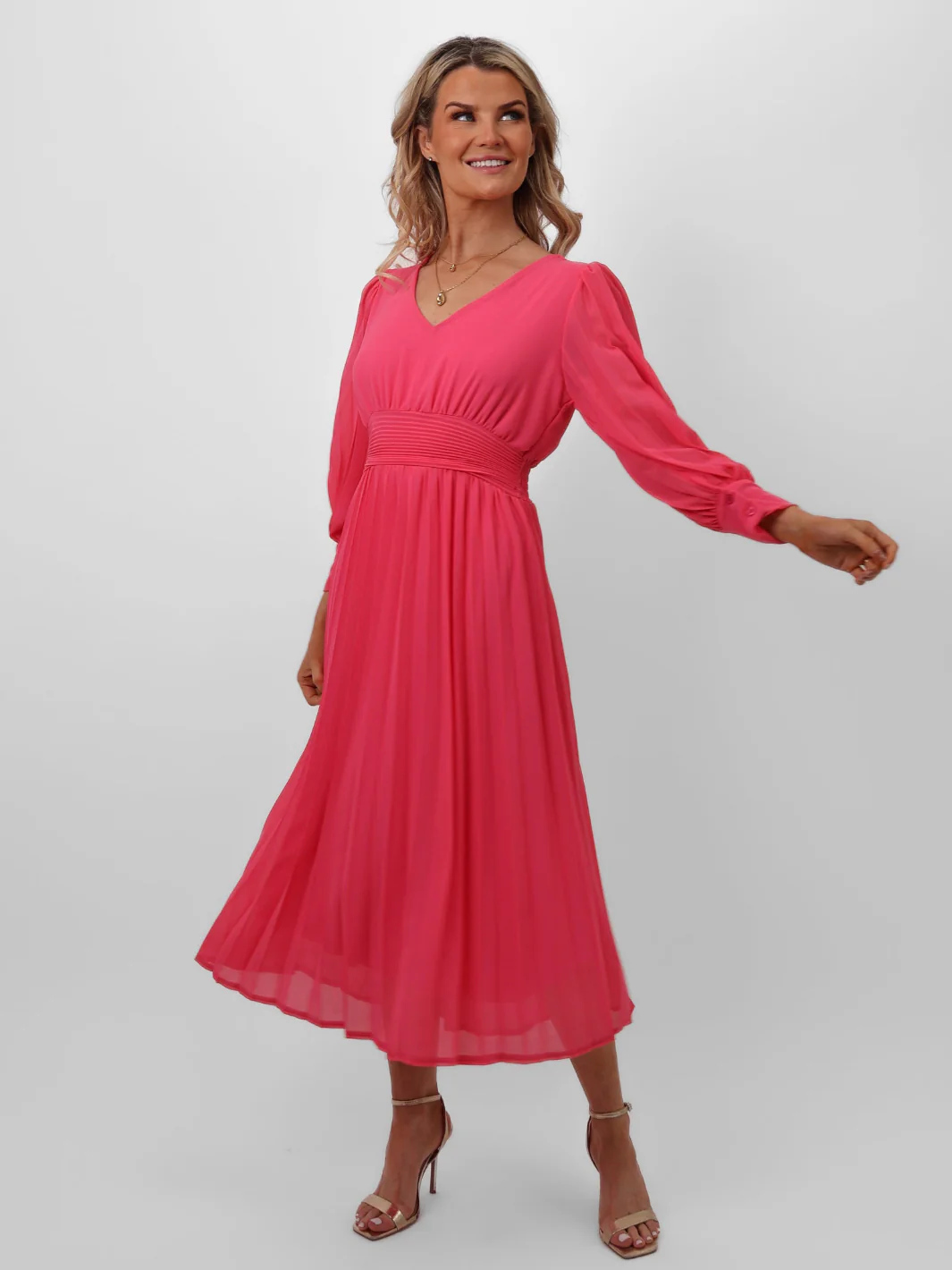 Kate & Pippa Hannah Dress In Pink - Image 4