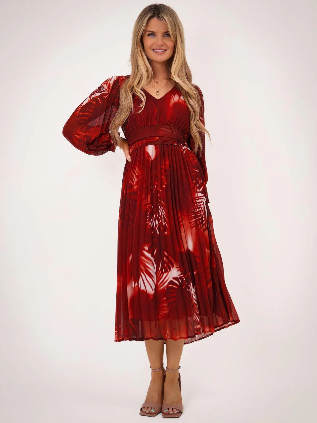 Kate & Pippa Hannah Dress In Red Print - Image 2