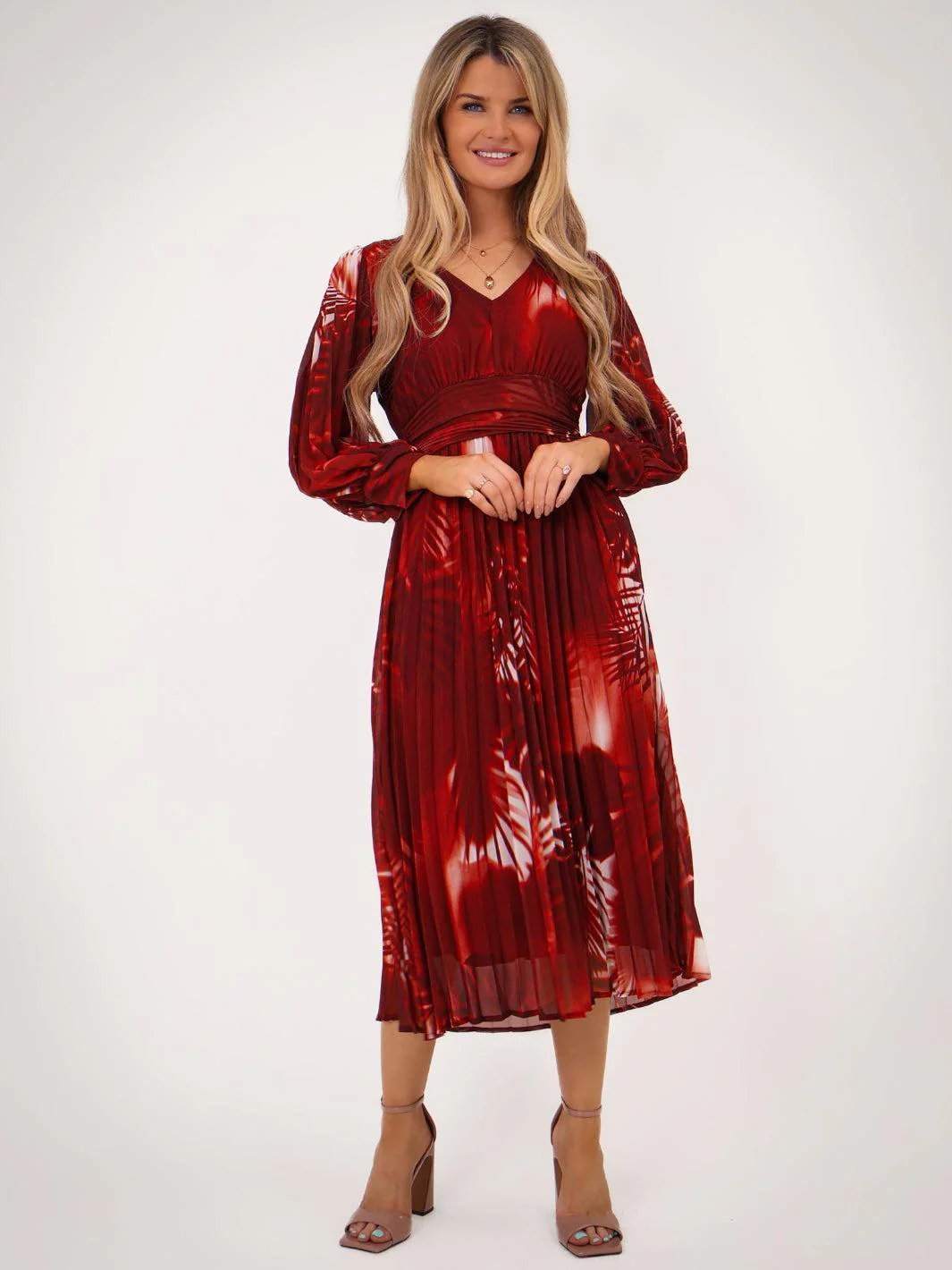 Kate & Pippa Hannah Dress In Red Print - Image 3