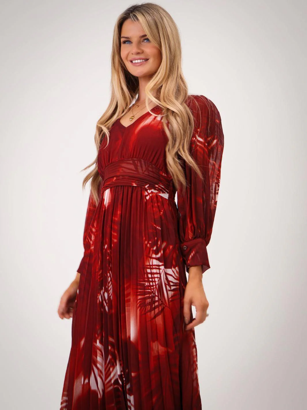 Kate & Pippa Hannah Dress In Red Print - Image 4