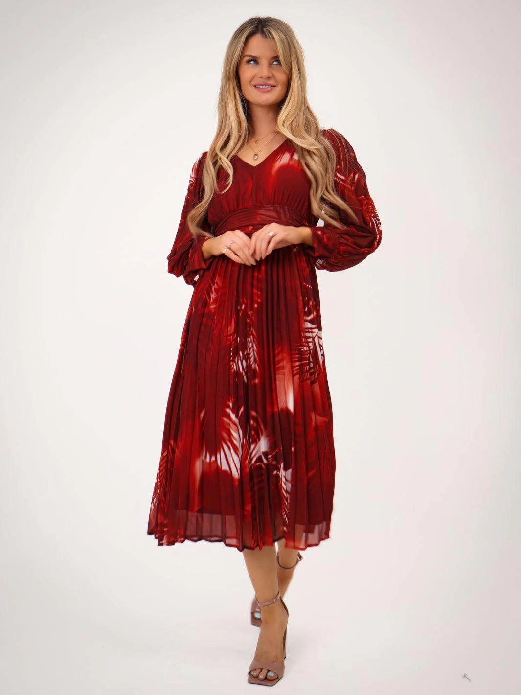 Kate & Pippa Hannah Dress In Red Print - Image 5