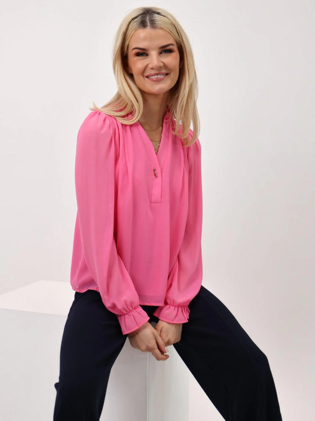 Kate & Pippa Heidi Top In Pink - Image 5