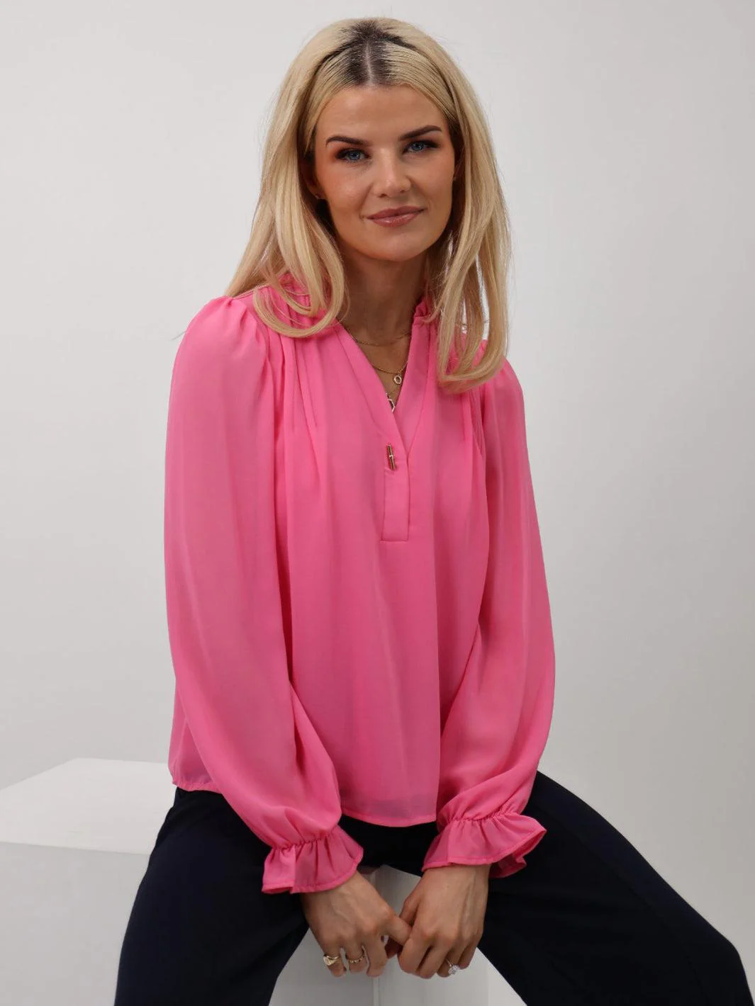 Kate & Pippa Heidi Top In Pink - Image 6
