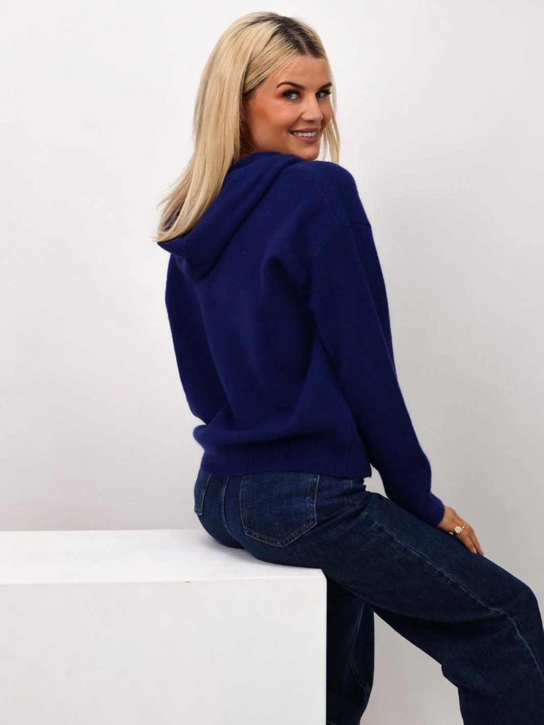 Kate & Pippa Hope Jumper In Navy - Image 11
