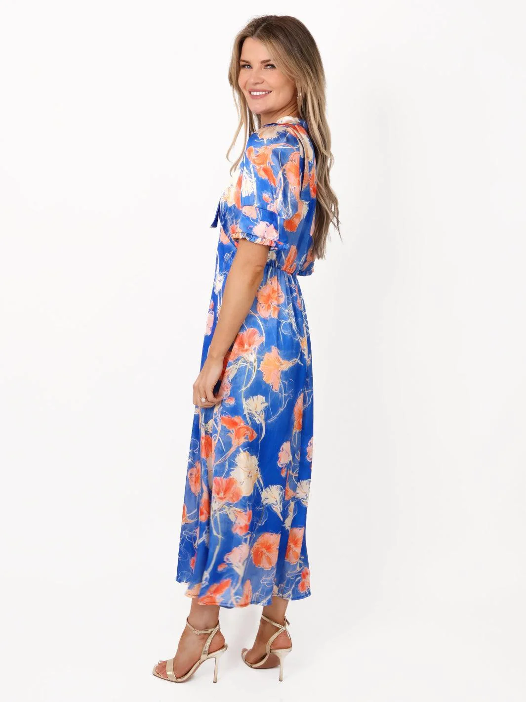 Kate & Pippa Kimber Midi Dress in Blue - Image 7