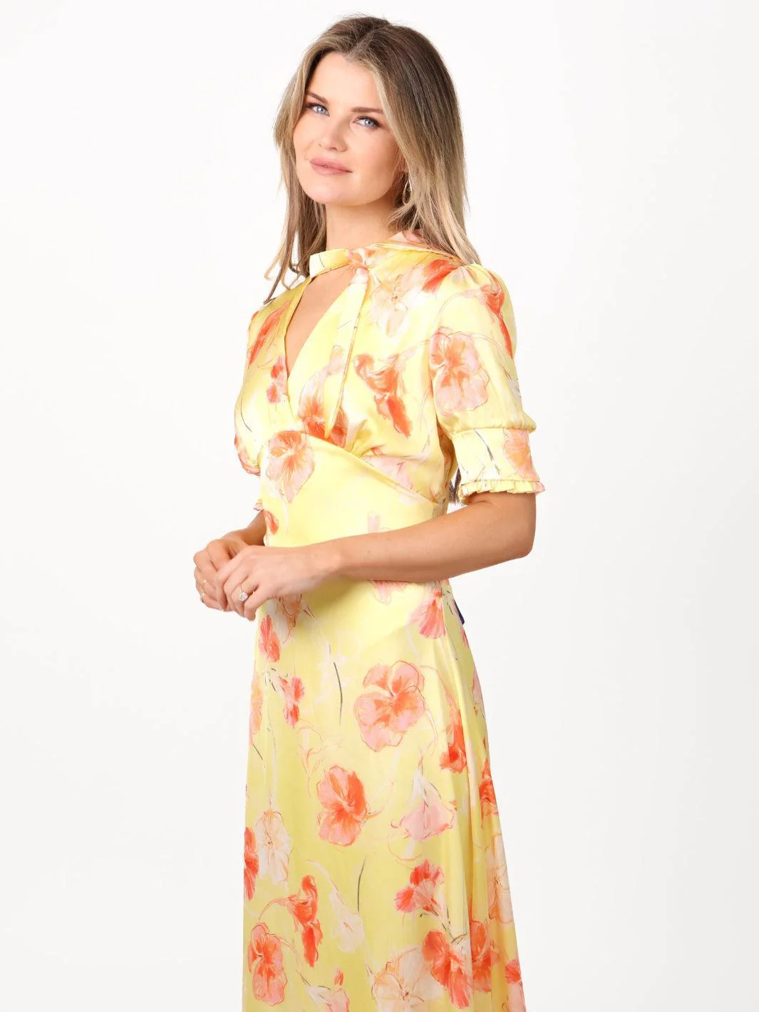 Kate & Pippa Kimber Midi Dress in Lemon - Image 3