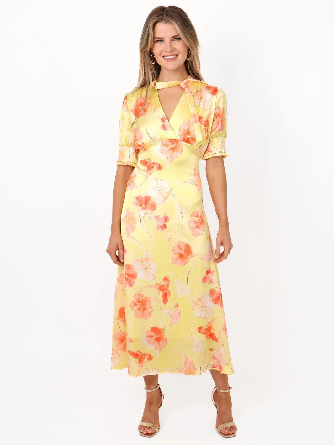 Kate & Pippa Kimber Midi Dress in Lemon - Image 4