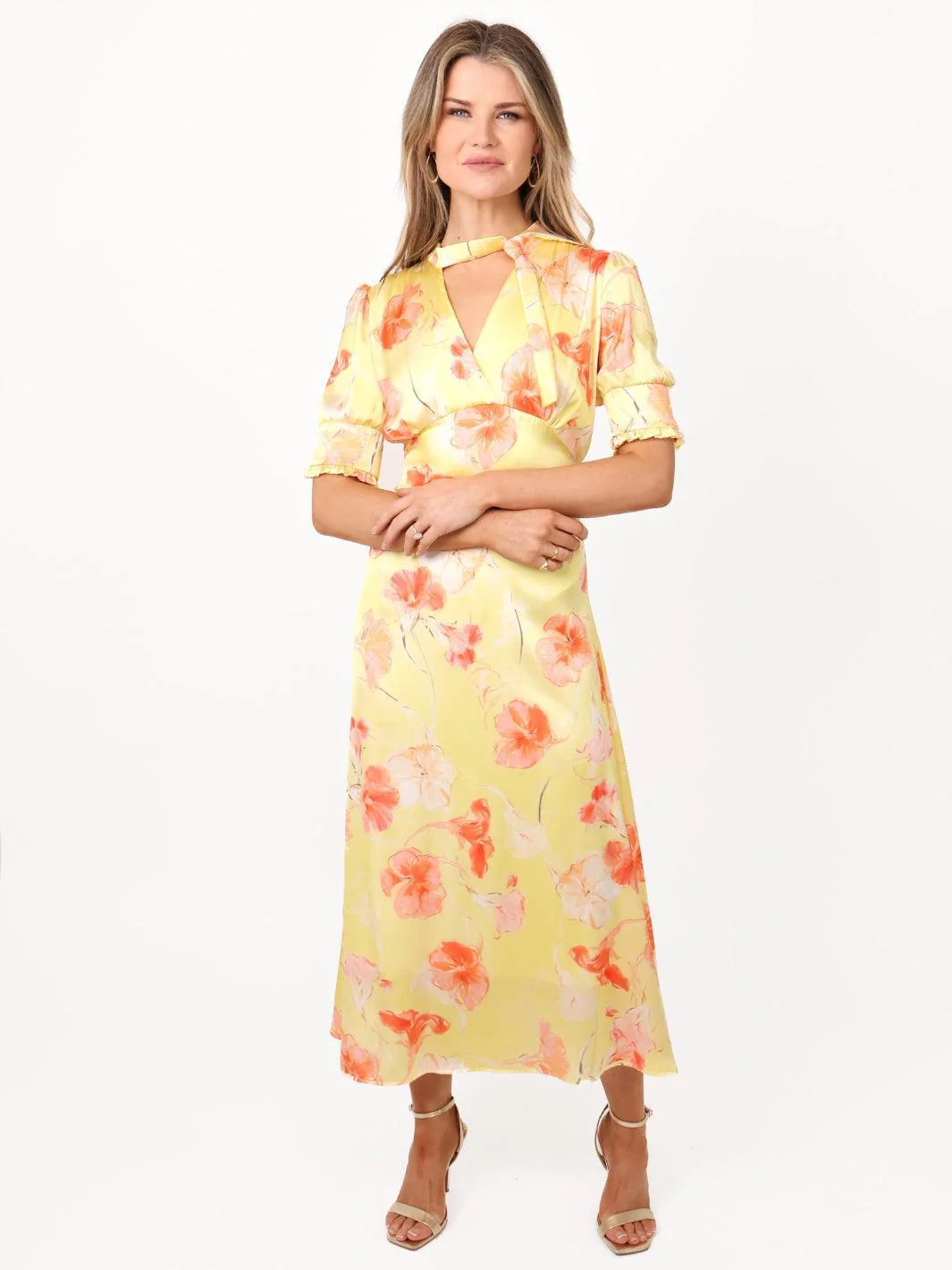 Kate & Pippa Kimber Midi Dress in Lemon - Image 5