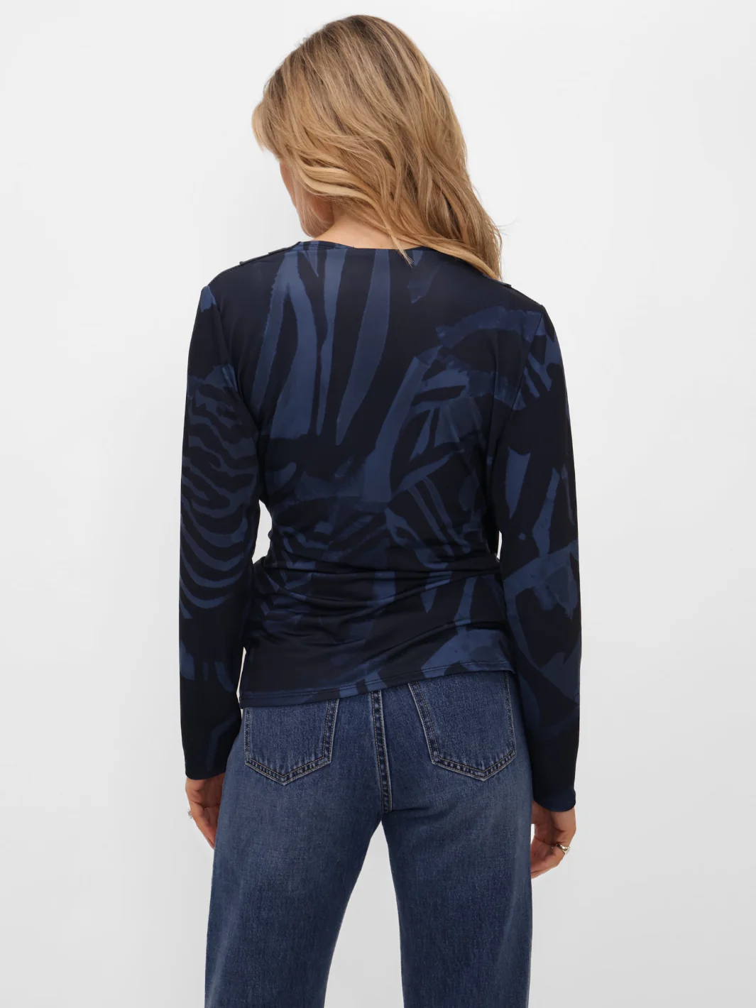Kate & Pippa Lea Top In Navy Print - Image 8