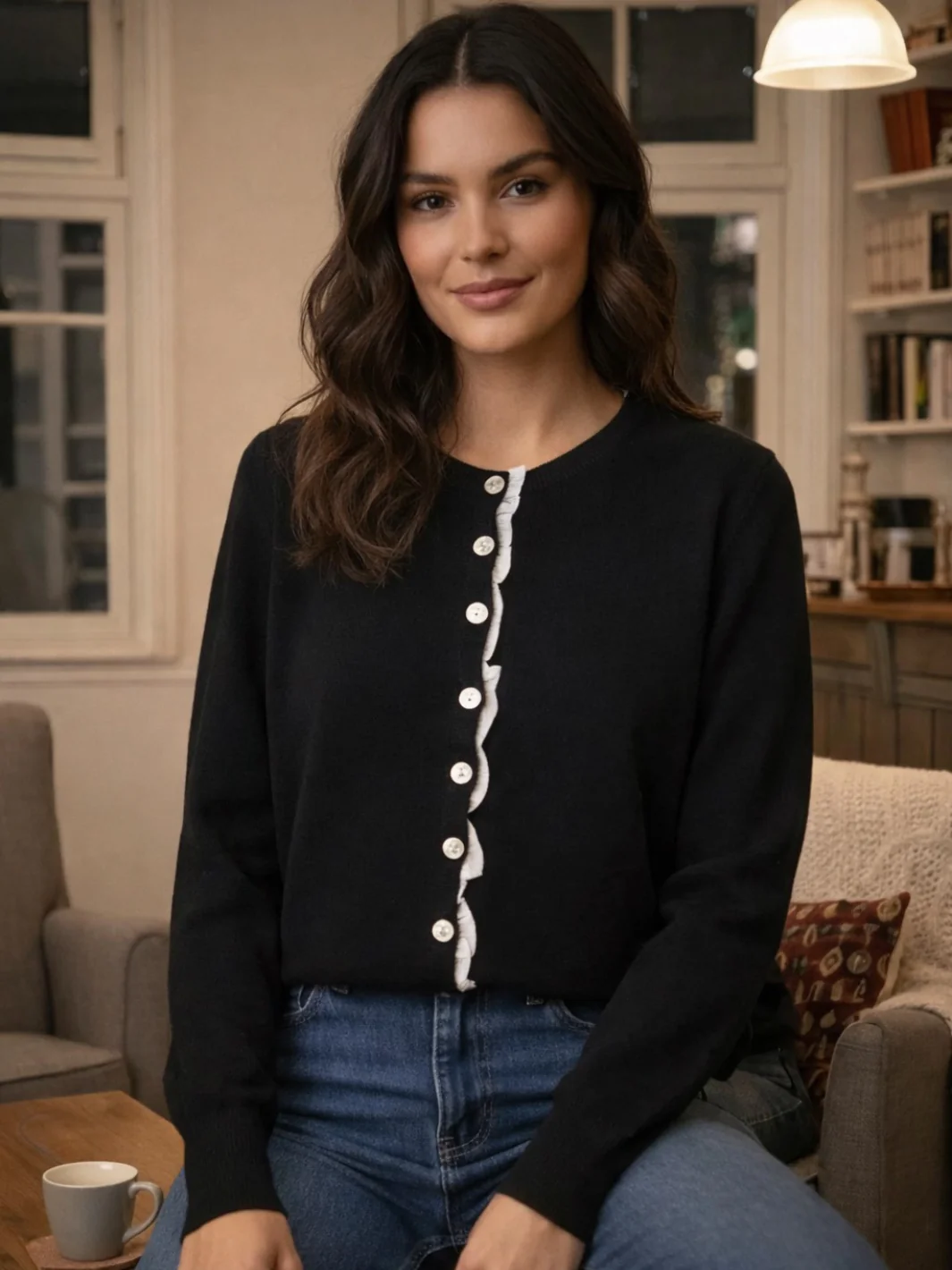 Kate & Pippa Lilah Cardigan In Black