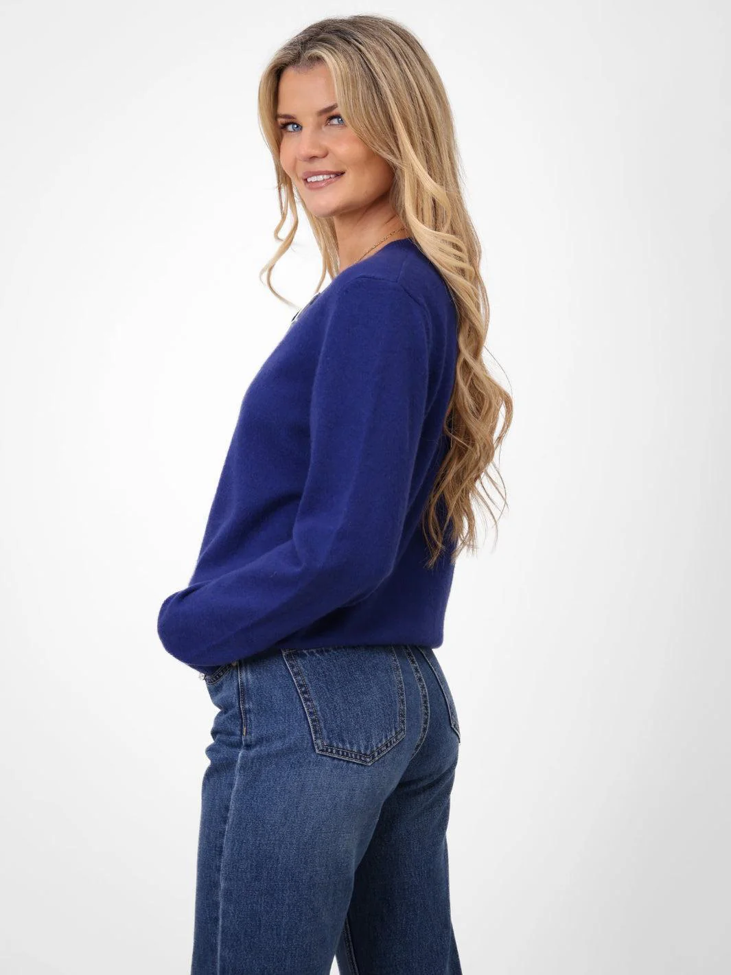 Kate & Pippa Lilah Cardigan In Blue - Image 6