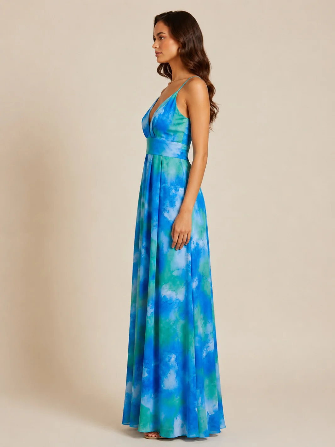 Kate & Pippa Lola Maxi Dress In Blue/Green - Image 5