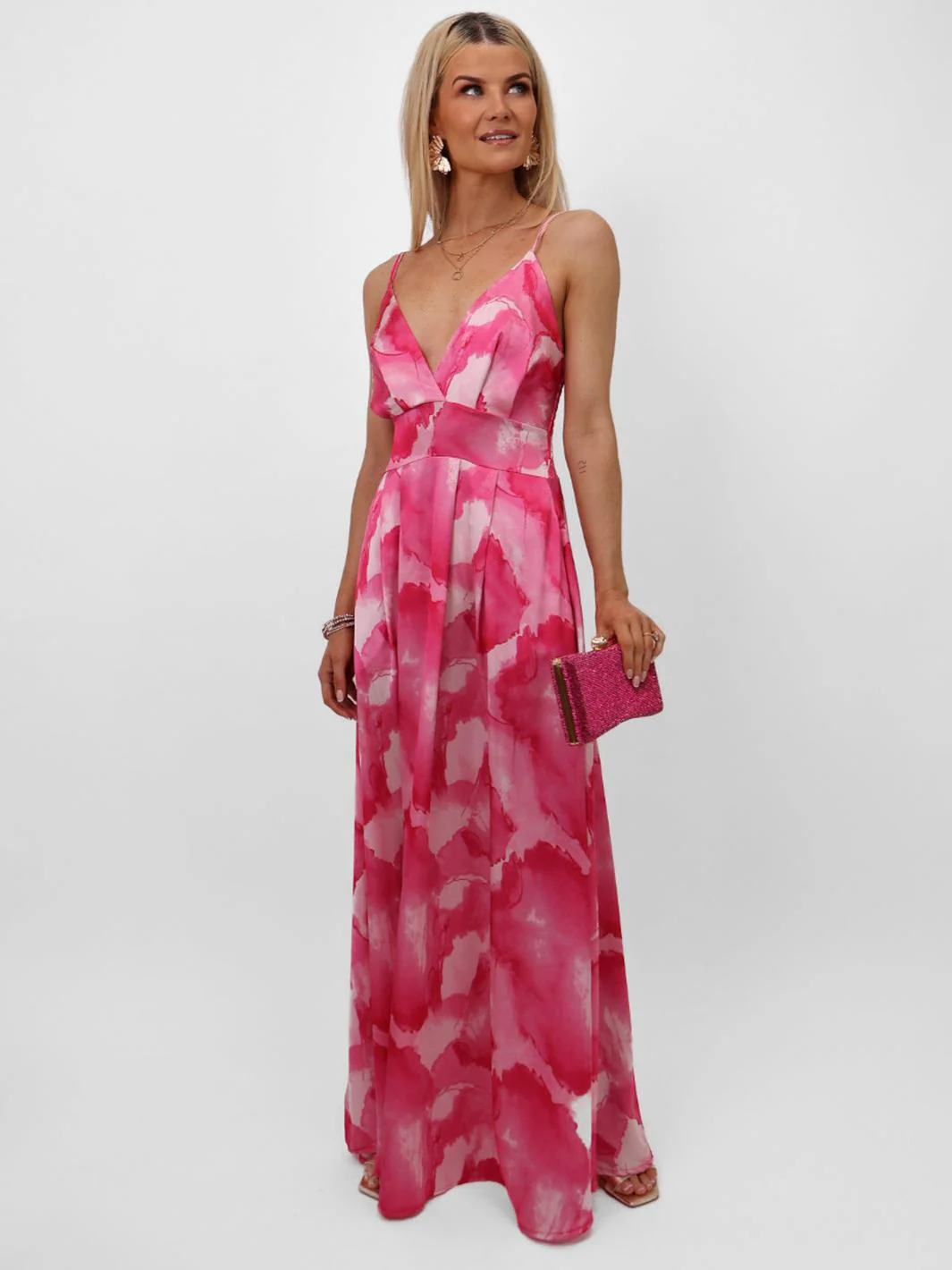 Kate & Pippa Lola Maxi Dress In Pink - Image 4