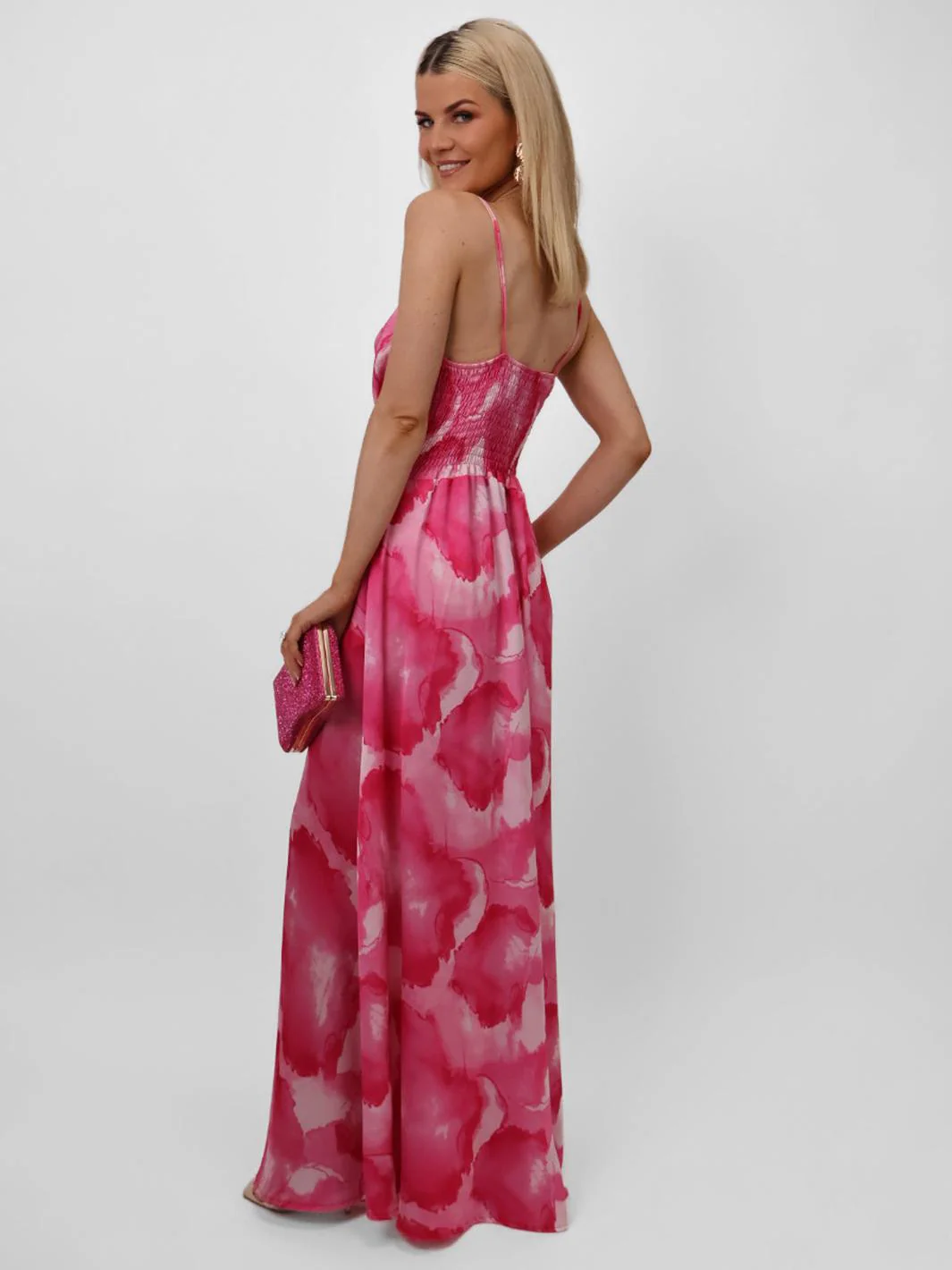 Kate & Pippa Lola Maxi Dress In Pink - Image 8