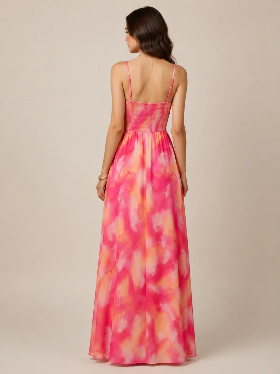 Kate & Pippa Lola Maxi Dress In Pink/Orange - Image 5