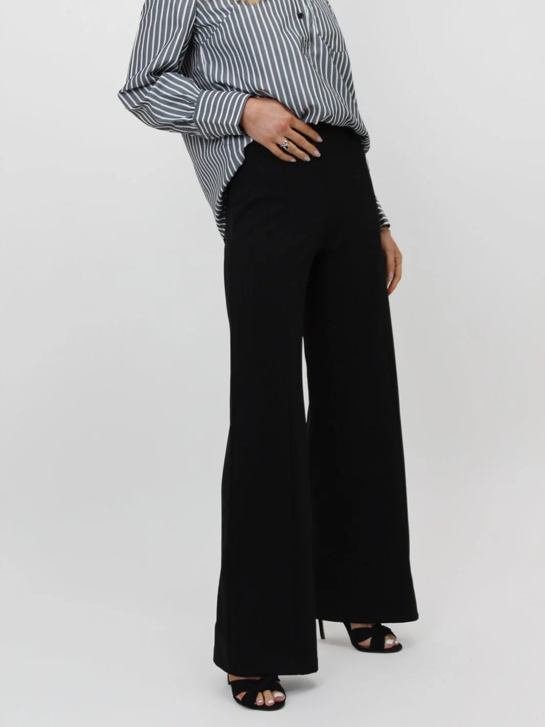 Kate & Pippa Lulu High Waist Trousers In Black - Image 3