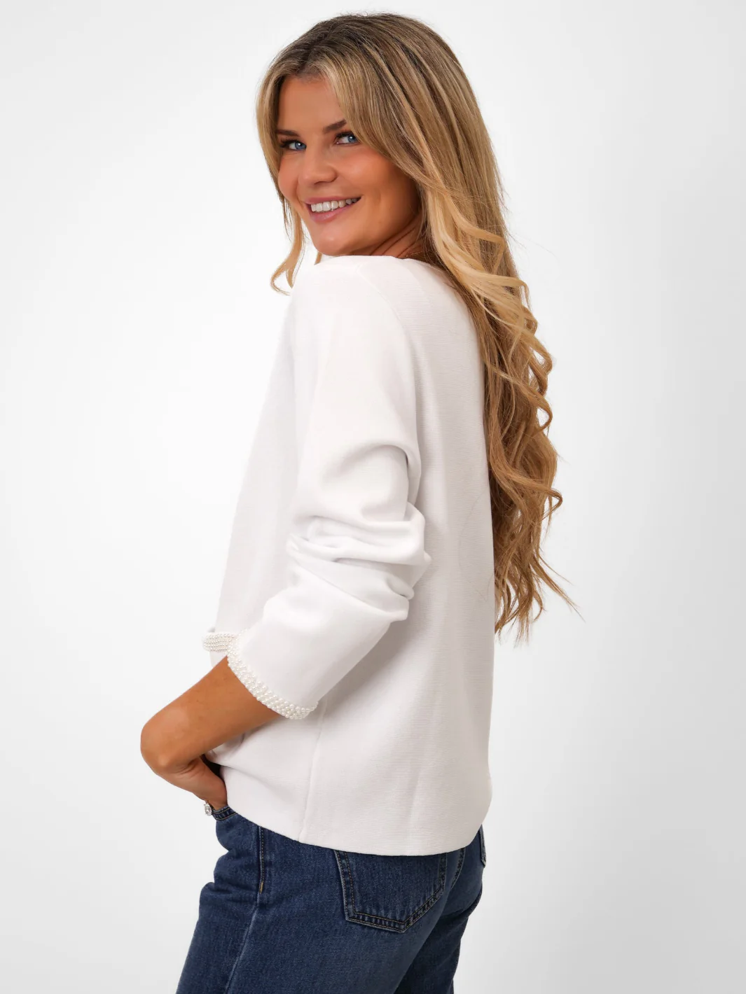 Kate & Pippa Luna Cardigan In Off-White - Image 4