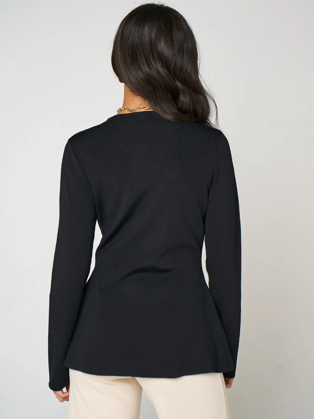 Kate & Pippa Margot Knit Top In Black - Image 5