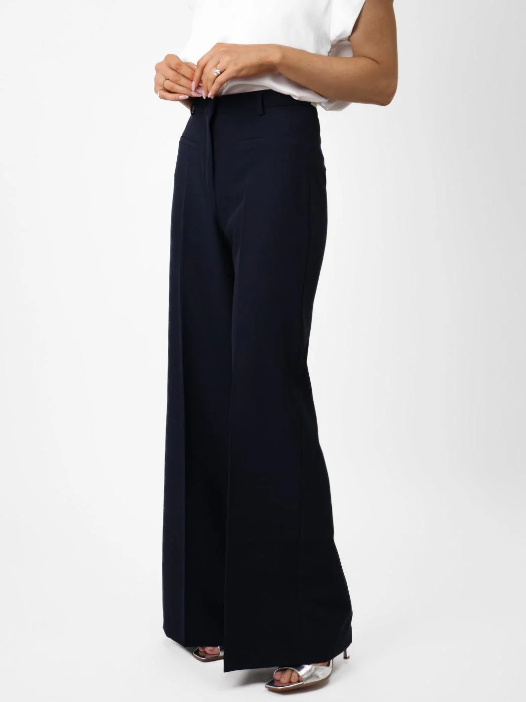 Kate & Pippa Napoli Trousers In Navy - Image 6