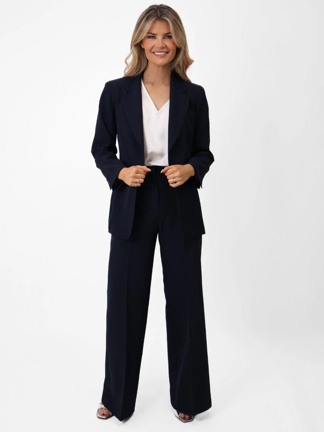 Kate & Pippa Napoli Trousers In Navy - Image 7