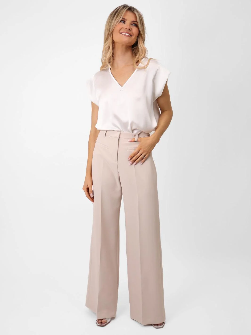 Kate & Pippa Napoli Trousers In Stone - Image 3
