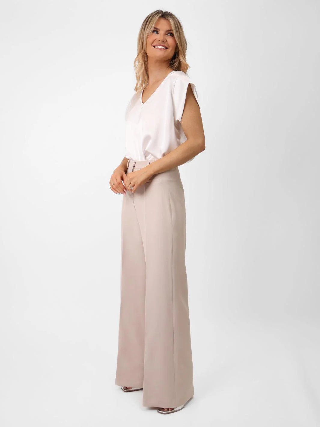 Kate & Pippa Napoli Trousers In Stone - Image 8
