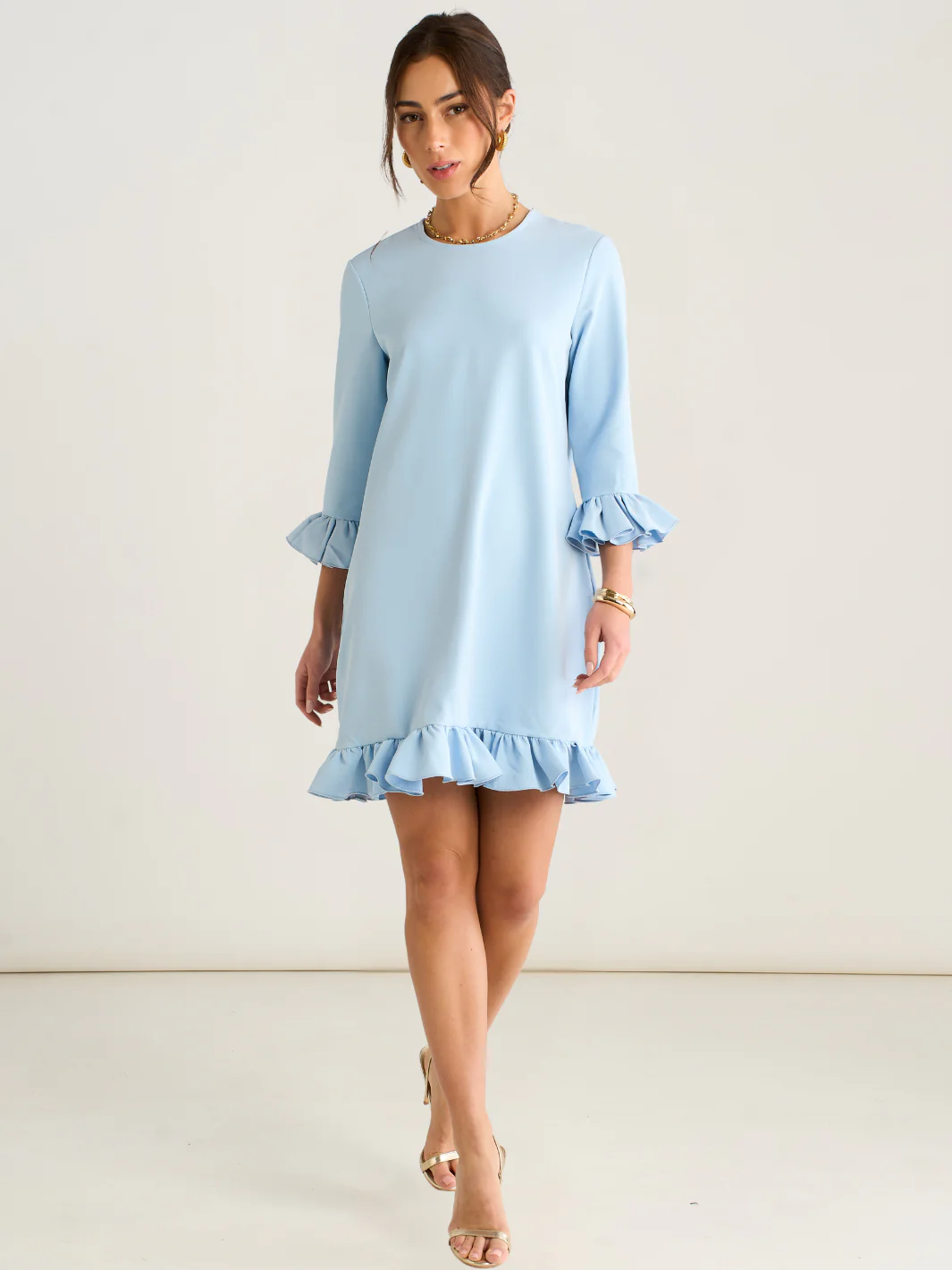 Kate & Pippa Olivia Mini Dress In Blue