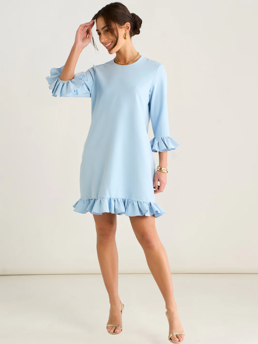 Kate & Pippa Olivia Mini Dress In Blue - Image 2