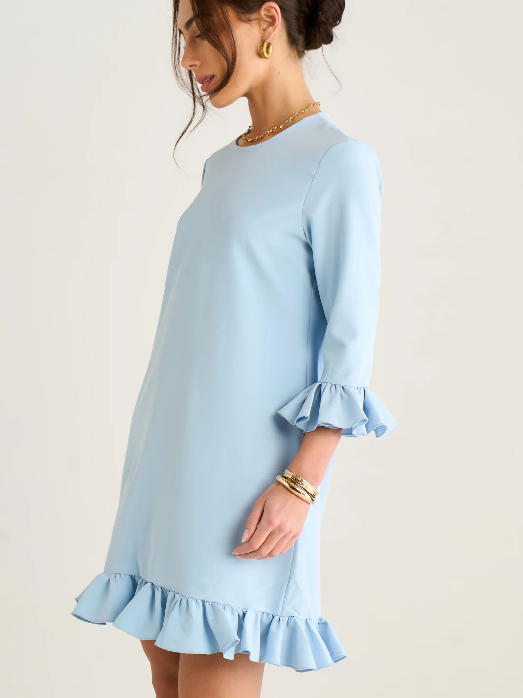 Kate & Pippa Olivia Mini Dress In Blue - Image 4