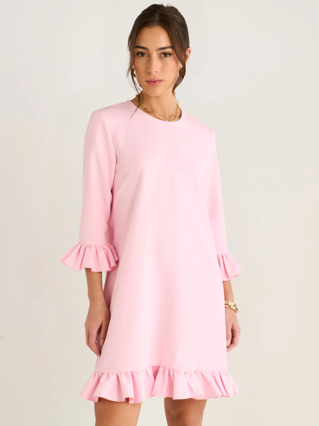 Kate & Pippa Olivia Mini Dress In Pink - Image 2