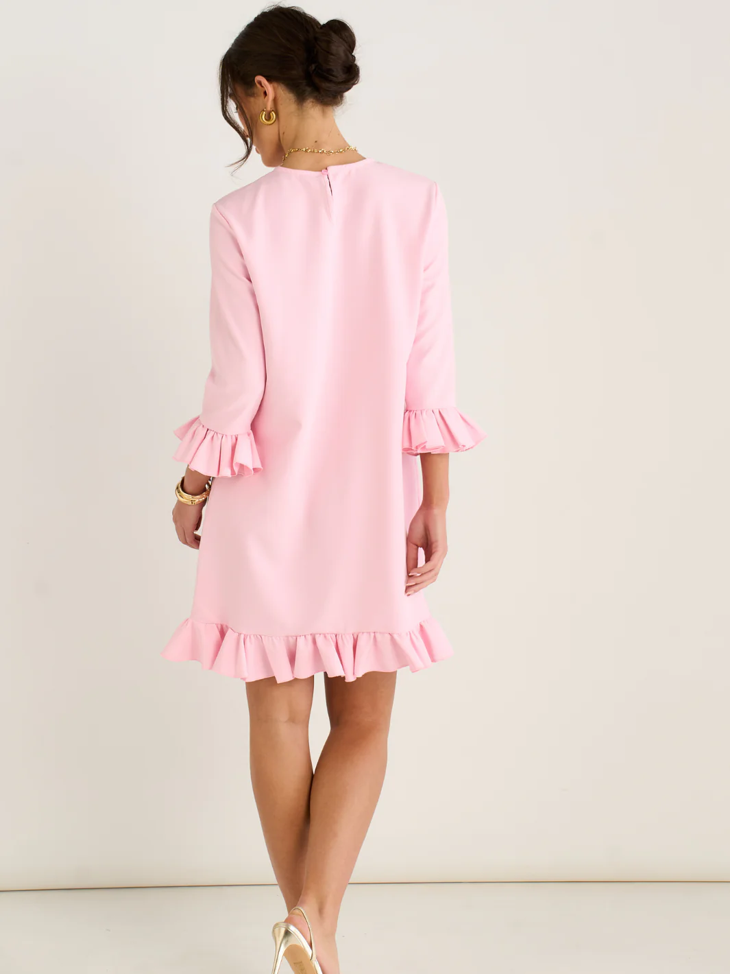 Kate & Pippa Olivia Mini Dress In Pink - Image 4