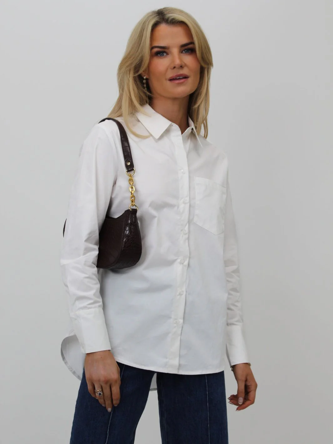 Kate & Pippa Oxford Shirt In White