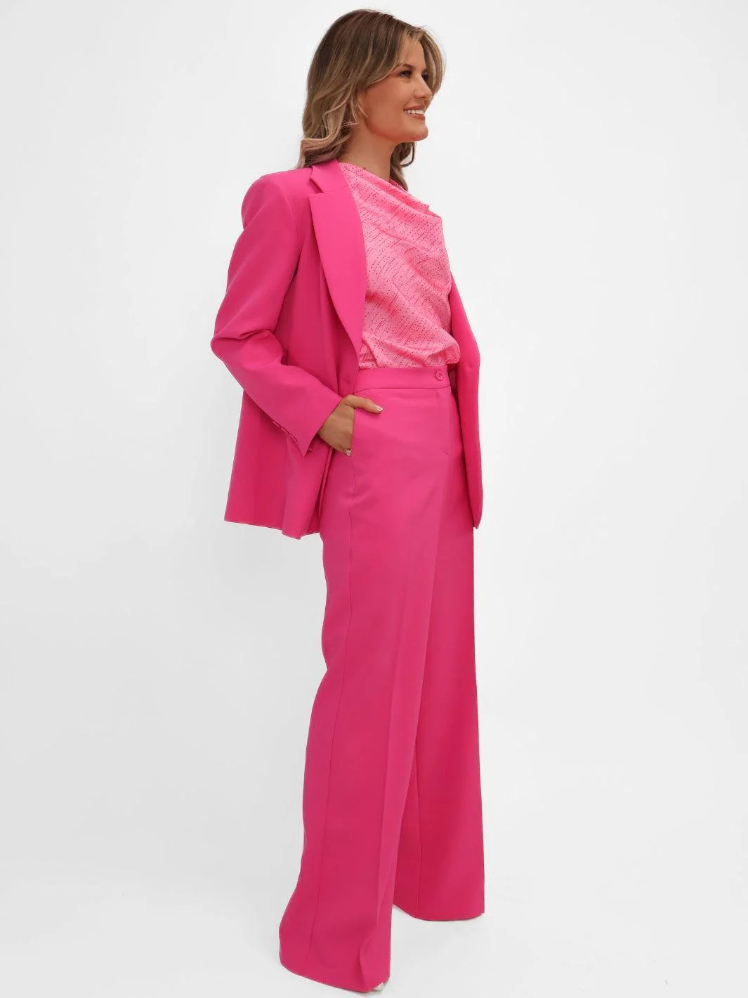 Kate & Pippa Palermo Trousers In Fuchsia Pink