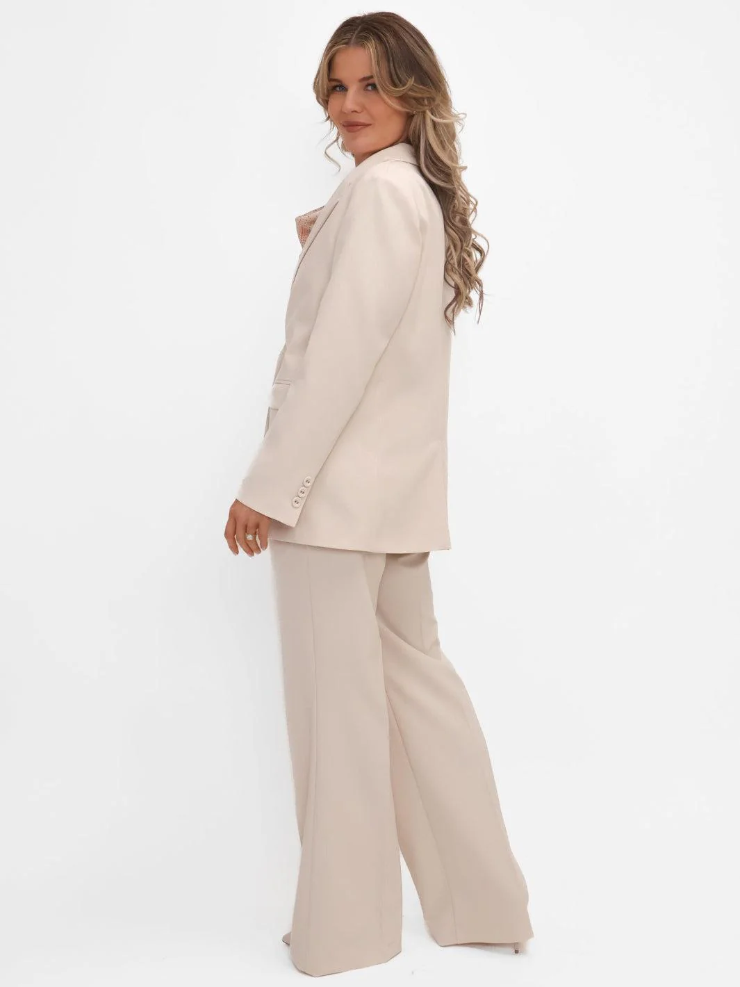 Kate & Pippa Palermo Trousers In Light Beige - Image 4